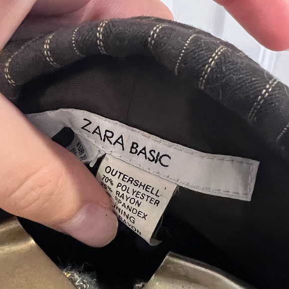 Zara Brown and Gold Blazer - Picture 4 of 5